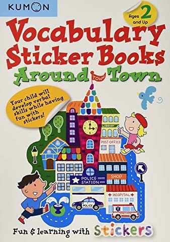 Kumon Vocabulary Sticker Books Around Town