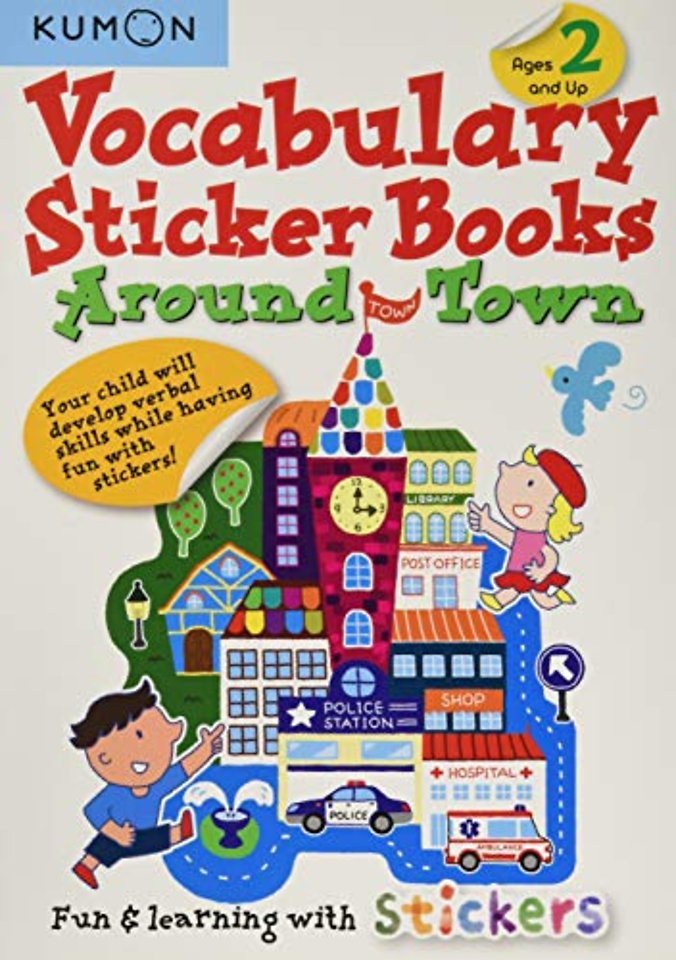 Kumon Vocabulary Sticker Books Around Town