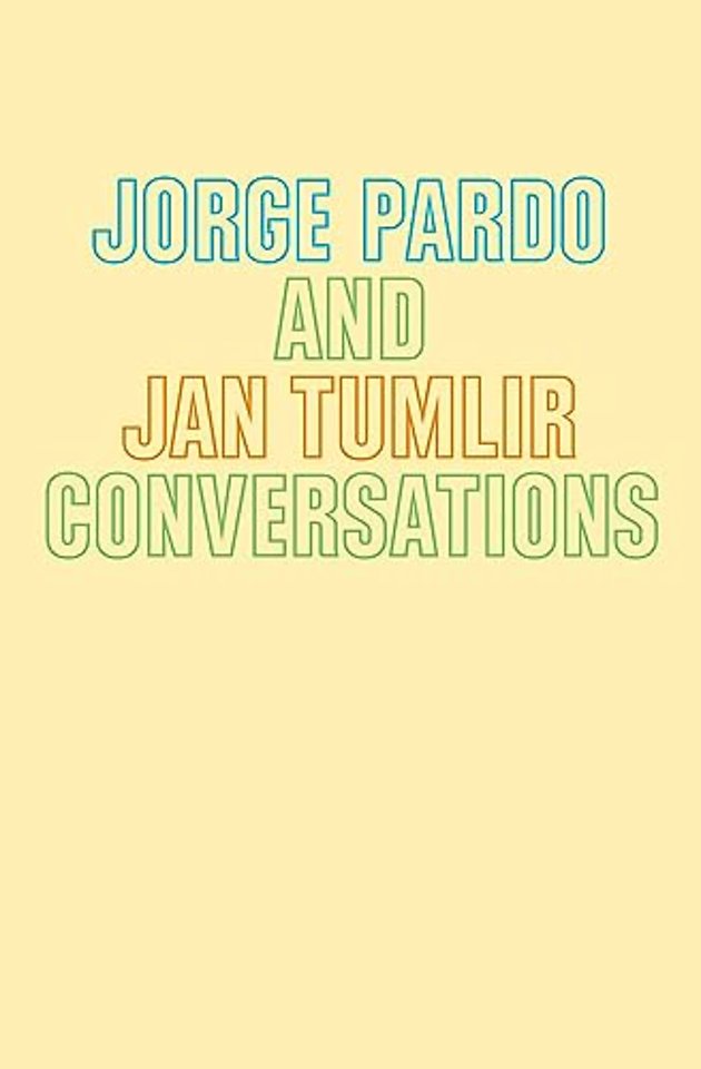 Jorge Pardo & Jan Tumlir: Conversations