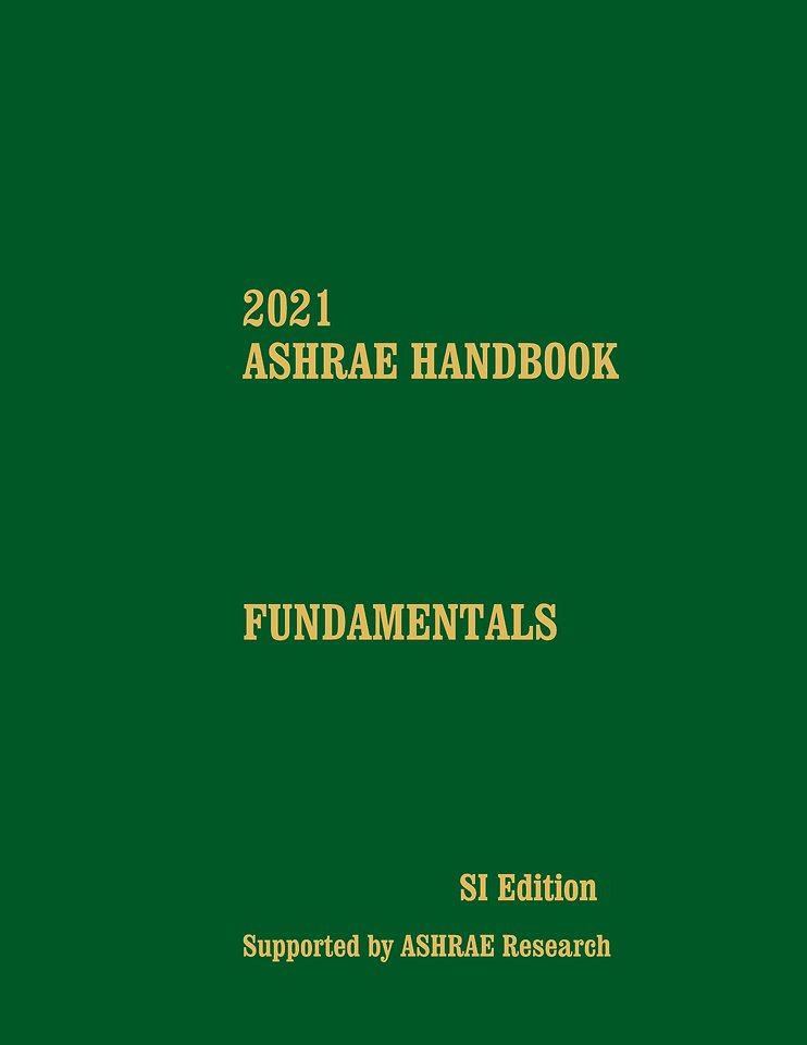 2021 Ashrae handbook - fundamentals (SI-Edition)