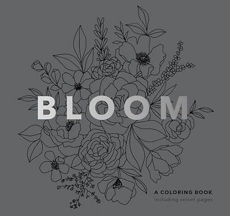 Bloom (Mini) – Pocket–Sized 5–Minute Floral Coloring Book for Kids, Teens, and Adults