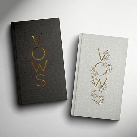 Our Wedding Vows – A Set of Heirloom–Quality Vow Books with Foil Accents and Hand Drawn Illustrations