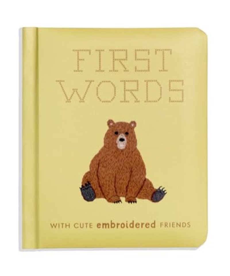 First Words with Cute Embroidered Friends