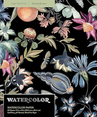 Watercolor Notepad – 20 sheets / 40 pages of Watercolor Paper, 8x10 in, 200 GSM, (Bleed–proof Framing Water Color Paper)