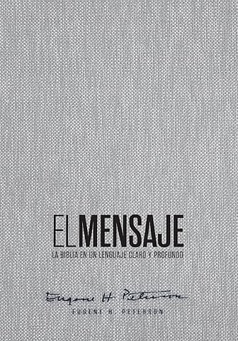 Biblia El Mensaje (Tapa Dura, Gris Tela)