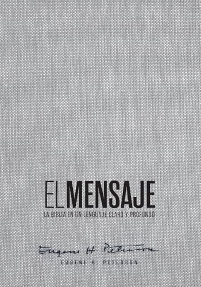 Biblia El Mensaje (Tapa Dura, Gris Tela)