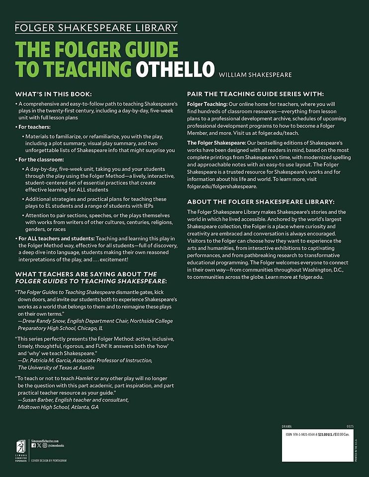 The Folger Guide to Teaching Othello
