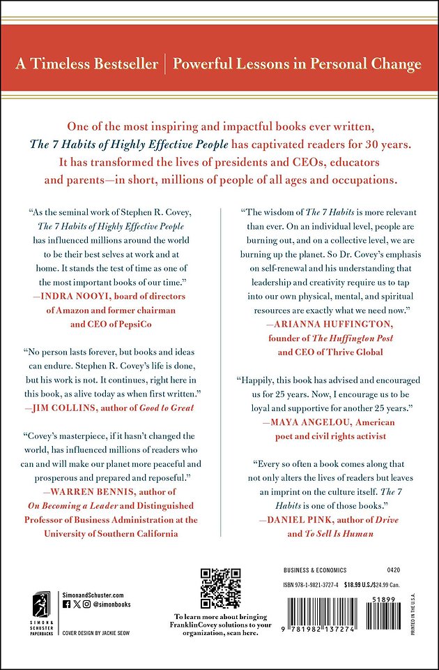 The 7 Habits of Highly Effective People