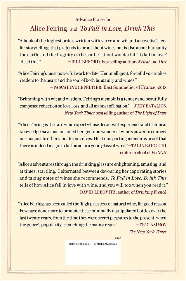 To Fall in Love, Drink This