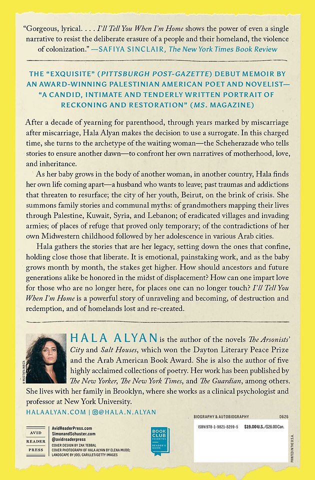 I'll Tell You When I'm Home: A Memoir