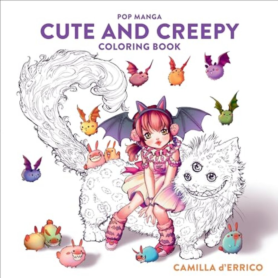 Pop Manga Cute and Creepy Coloring Book