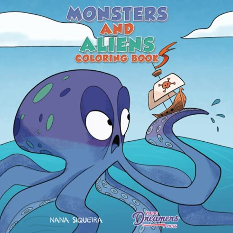 Monsters and Aliens Coloring Book