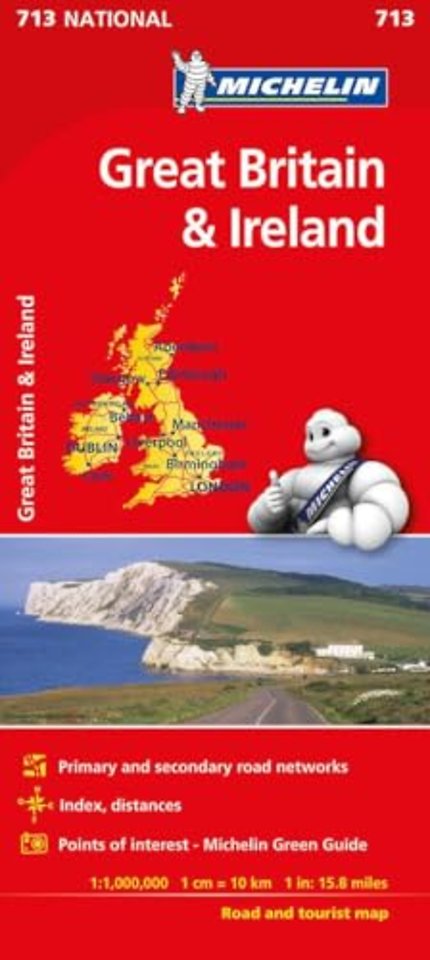 Great Britain & Ireland 2023 - Michelin National Map 713