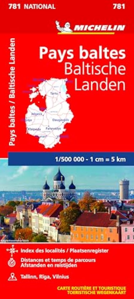 Michelin Baltische Länder 1:520.000