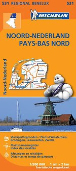 Michelin Wegenkaart 531 Nederland Noord