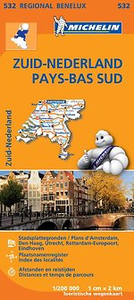 Michelin Wegenkaart 532 Nederland Zuid