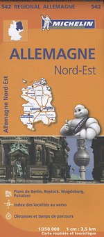 Michelin Wegenkaart 542 Duitsland Noordoost