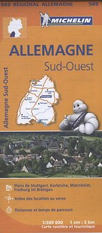 Michelin Wegenkaart 545 Duitsland Zuidwest