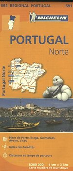 Michelin Wegenkaart 591 Portugal Noord Michelin Wegenkaart 591 Portugal Noord