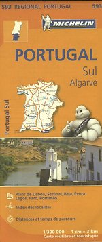 Michelin Wegenkaart 593 Portugal Zuid - Algarve
