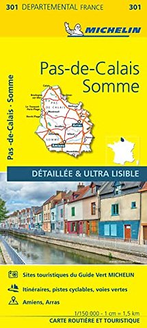 Pas-de-Calais, Somme - Michelin Local Map 301