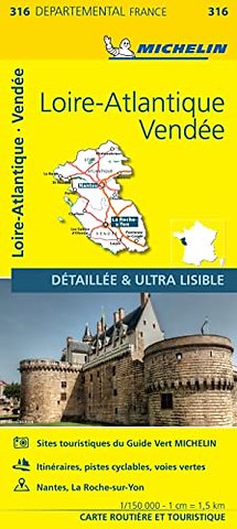 Loire-Atlantique Vendee - Michelin Local Map 316