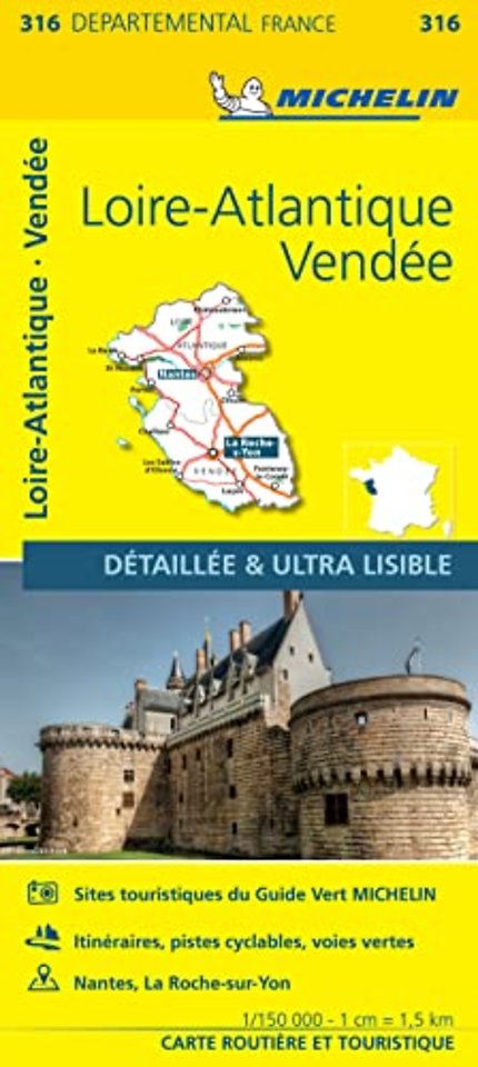 Loire-Atlantique Vendee - Michelin Local Map 316