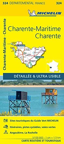 Charente-Maritime Charente - Michelin Local Map 324