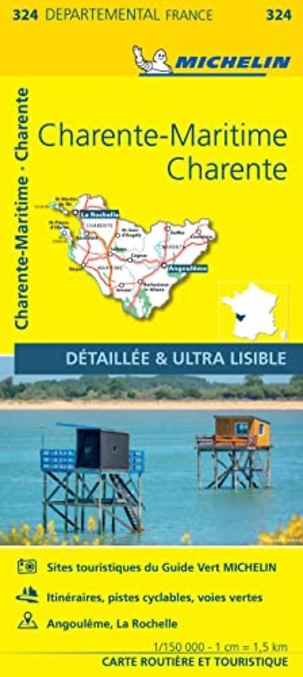 Charente-Maritime Charente - Michelin Local Map 324