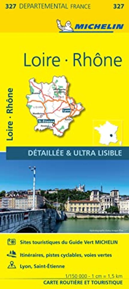 Loire, Rhone - Michelin Local Map 327