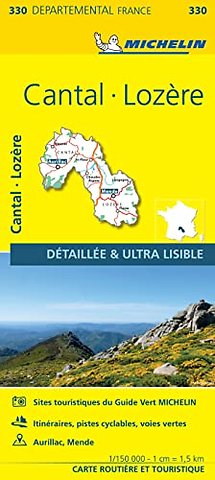 Cantal, Lozire - Michelin Local Map 330