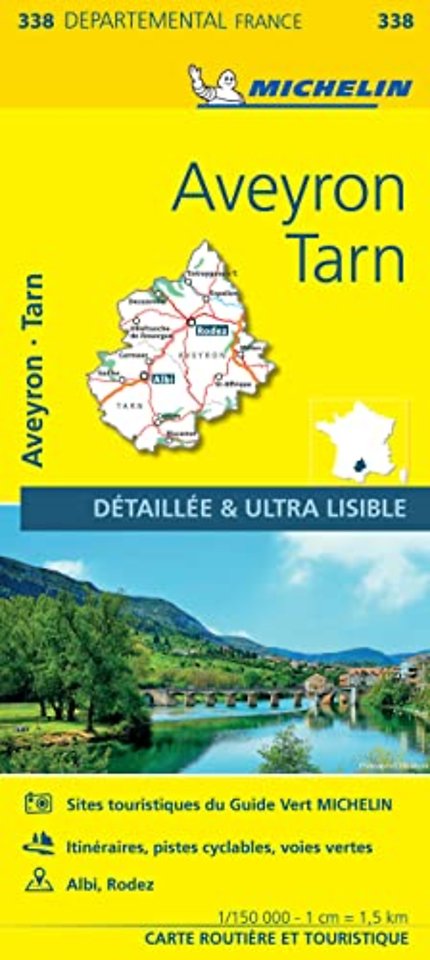 Aveyron, Tarn - Michelin Local Map 338