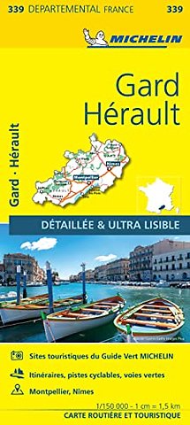 Gard, Herault - Michelin Local Map 339