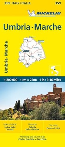 Marche & Umbria - Michelin Local Map 359
