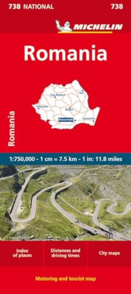 Romania - Michelin National Map 738