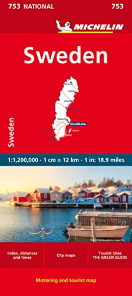 Sweden - Michelin National Map 753