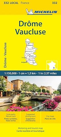 Drome Vaucluse - Michelin Local Map 332