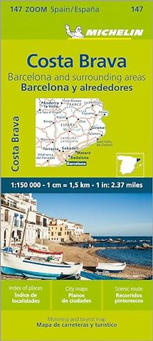 Barcelona y Alrededores Costa Brava - Zoom Map 147