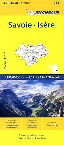 Isere Savoie - Michelin Local Map 333