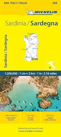 Sardinia - Michelin Local Map 366