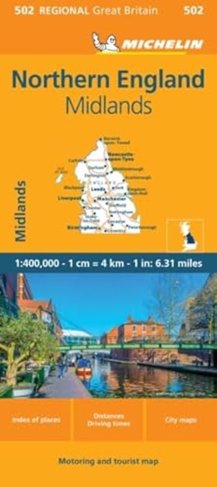 Northern England - Michelin Regional Map 502