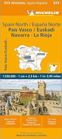 Pais Vasco Navarra Euskadi La Rioja - Michelin Regional Map 573