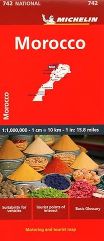 Morocco - Michelin National Map 742