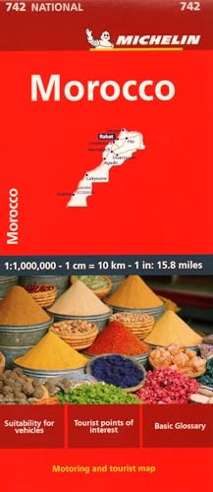 Morocco - Michelin National Map 742