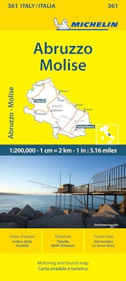Abruzzo & Molise - Michelin Local Map 361