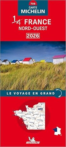 Northwestern France 2026 - Michelin National Map 706