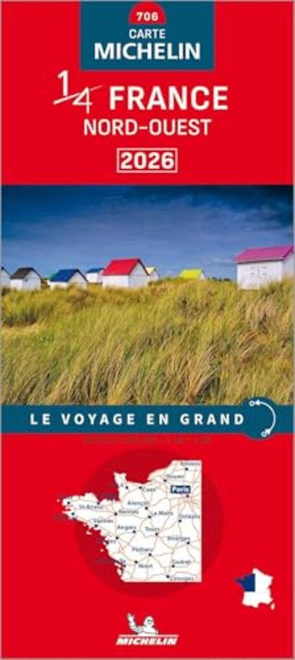 Northwestern France 2026 - Michelin National Map 706