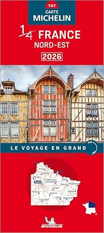 Northeastern France 2026 - Michelin National Map 707