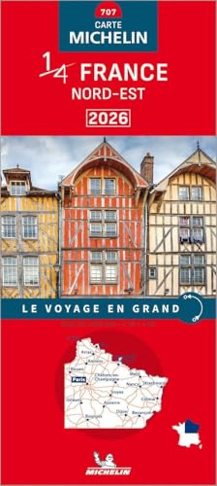 Northeastern France 2026 - Michelin National Map 707