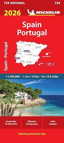 Spain & Portugal 2026 - Michelin National Map 734